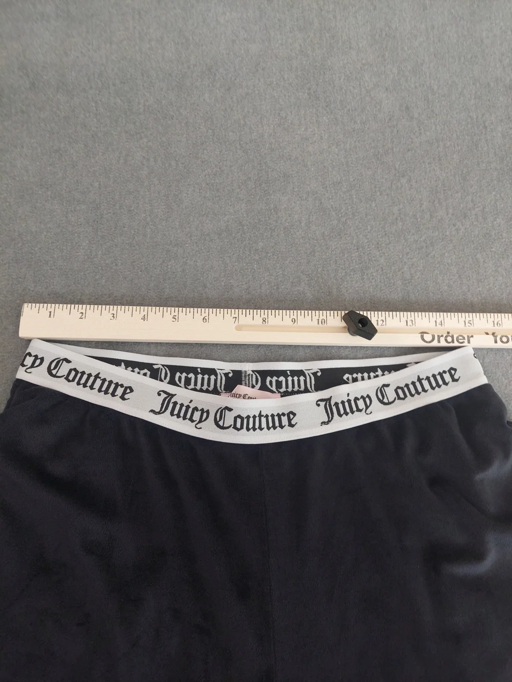 Juicy Couture Velour Sleepwear Pants Bling Logo Y2K Black Medium